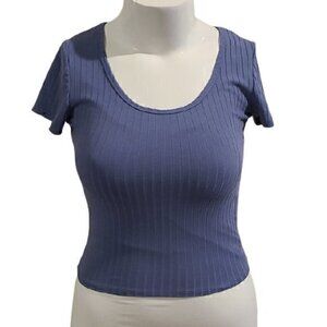 [Destined] Blue Short Sleeve Top - Size M